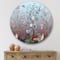 Designart - Chinoiserie With Birds and Peonies XI - Traditional Metal Circle Wall Art